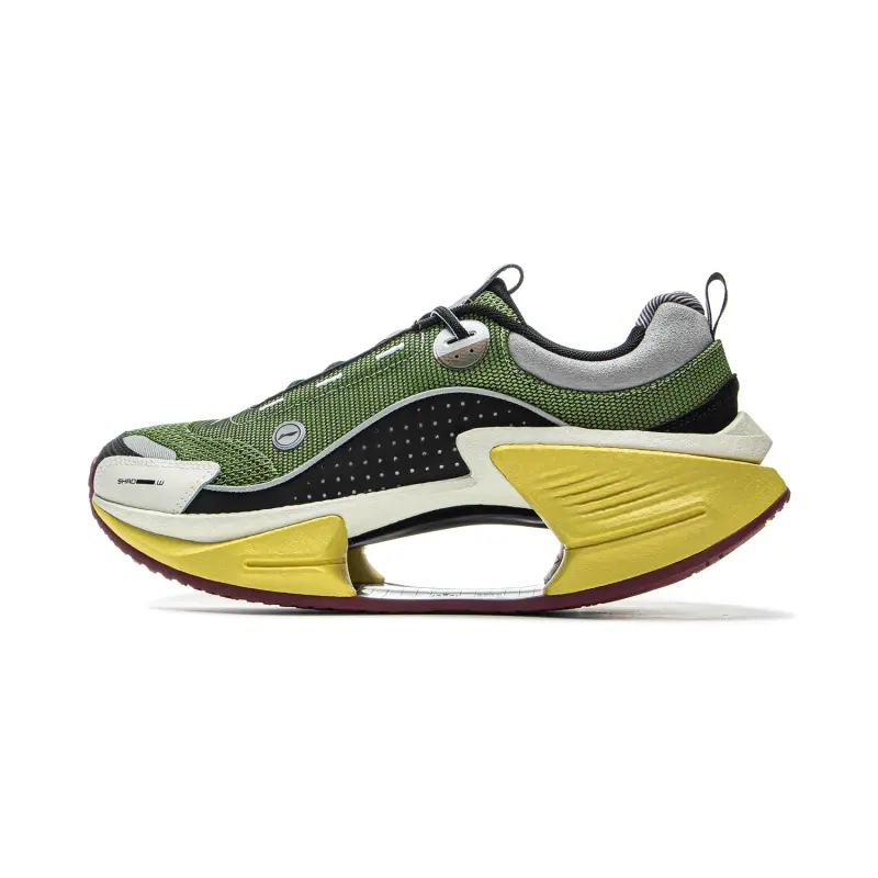 Li Ning Cushioning Reflective Rebound Low top Running Shoes Men's Green Black Yellow