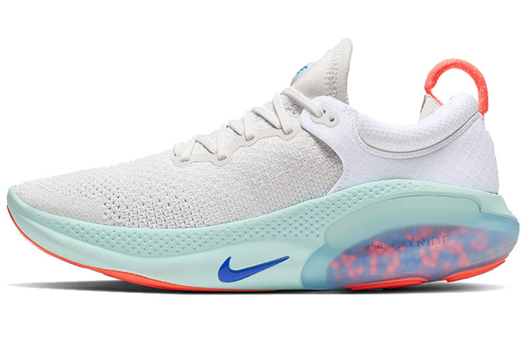 Nike Joyride Run Flyknit White Bright Mango Racer Blue Women's