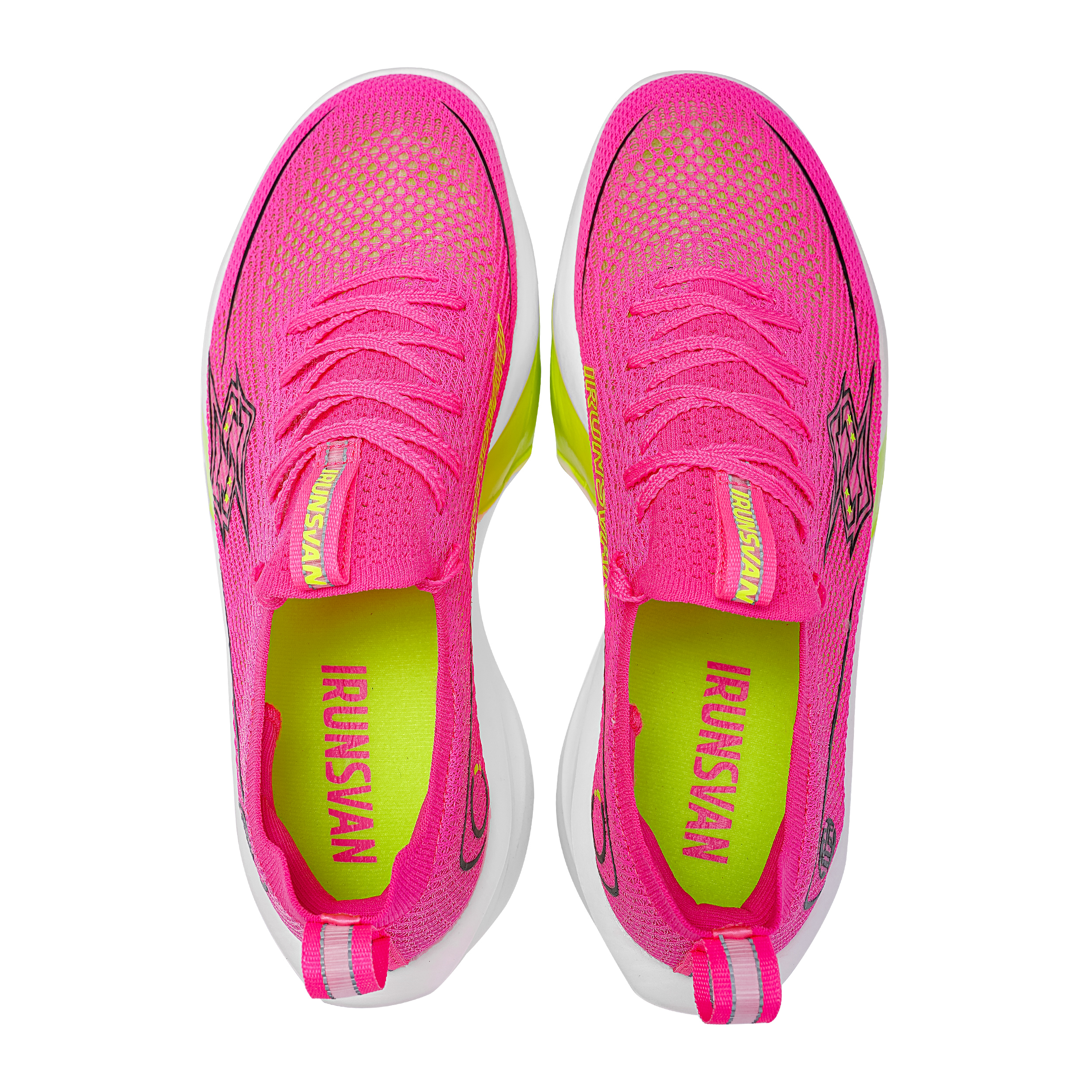 IRUNSVAN Low top Running Shoes Unisex Vivid Purple And Rosy Red