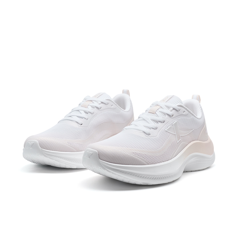 XTEP Breeze Fabric Low top Casual Running Shoes Women’s White Pink