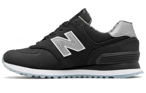 New Balance 574 Luxe Black Snakeskin Women's