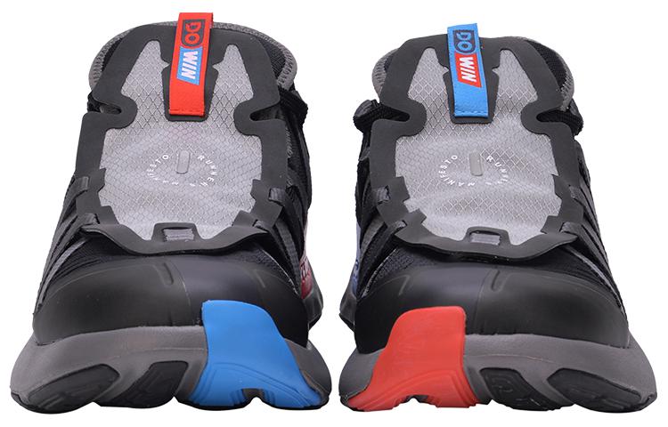 DO WIN Cushioning Slip Resistant Abrasion Resistant Support Lightweight Low top Casual Running Shoes Unisex Black