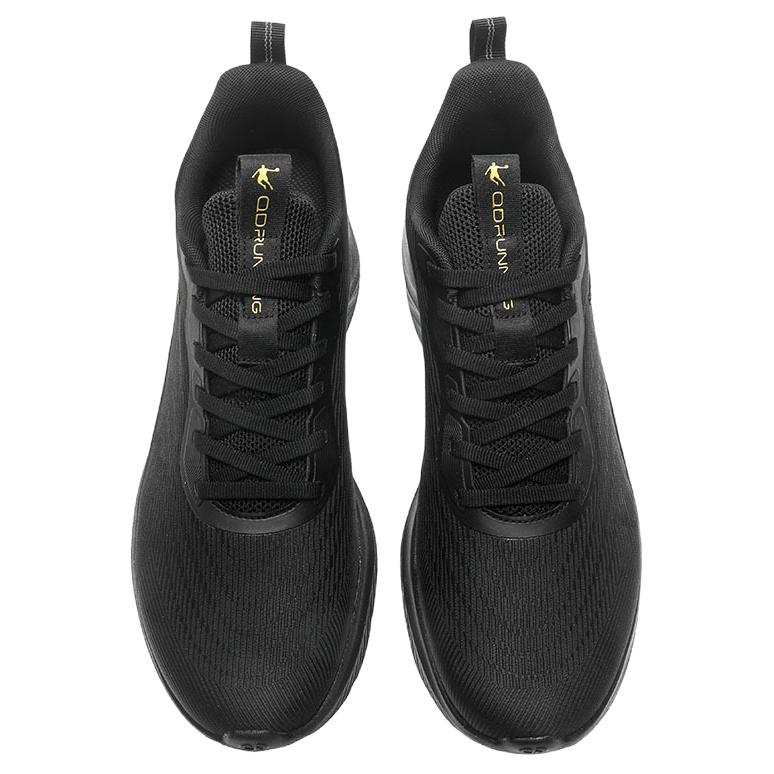 QIAODAN Slip Resistant Abrasion Resistant Low top Casual Running Shoes Men’s Black
