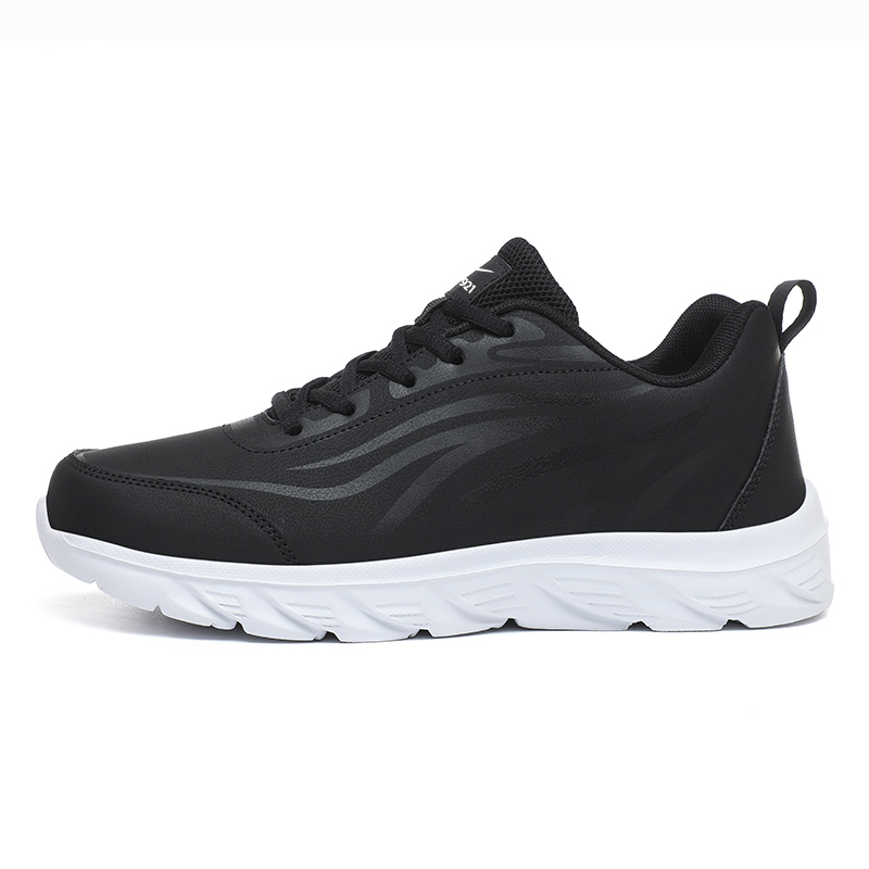 Binary Cushioning Rebound Lightweight Slip Resistant Low top Running Shoes Men’s Black