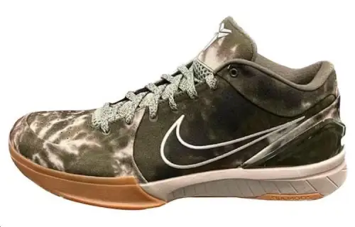 Nike X Undefeated Kobe 4 Protro 'Olive Tie Dye Friends And Family'