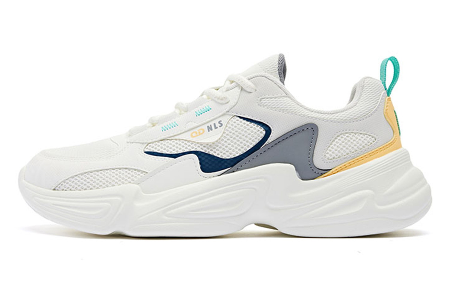 QIAODAN Cushioning Slip Resistant Low top Running Shoes Men’s White