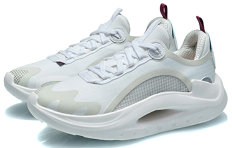 Li Ning Apocalypse Tianqi Culture Sports Lightweight And Breathable Low top Running Shoes Women’s Light Gray Purple