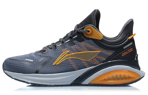 Li Ning Cushioning Low top Running Shoes Men's Yellow Gray