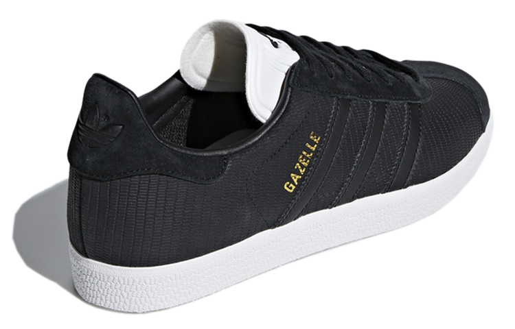 Женские кеды adidas originals Gazelle (черно-белые) — фото 4