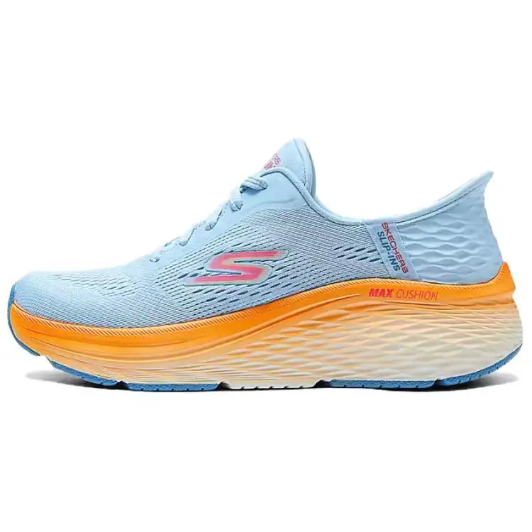 Skechers Max Cushioning Elite 2.0 Cushioning Low top Running Shoes Women's Blue Orange
