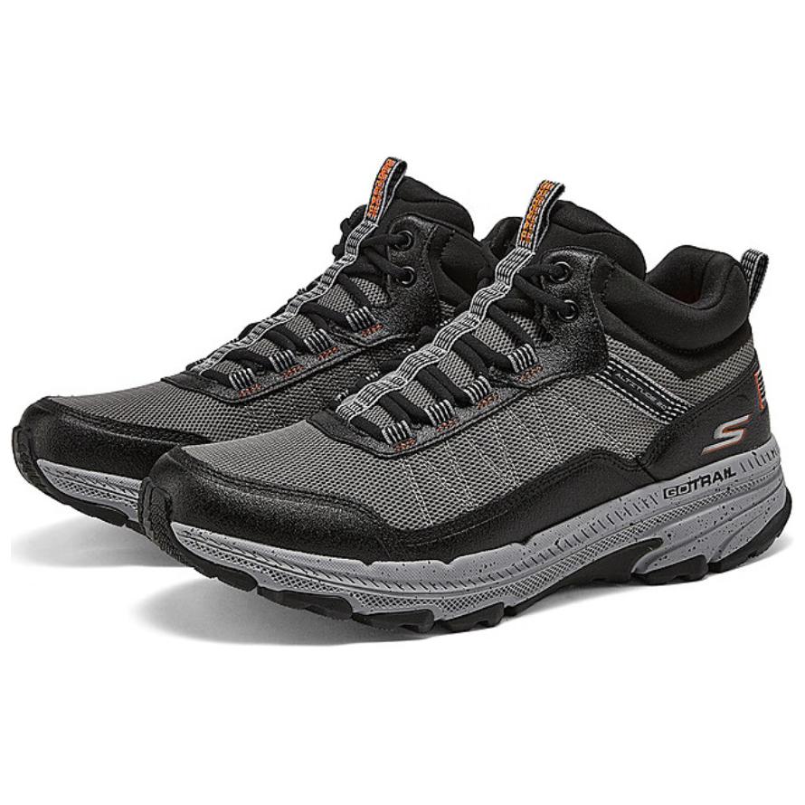 Skechers Go Run Trail Comfortable Abrasion Resistant Mid top Running Shoes Men’s Gray