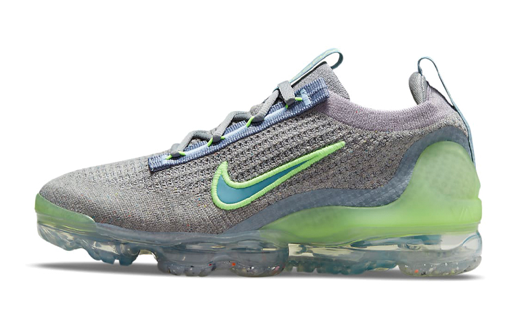 Nike Air VaporMax 2021 Flyknit 'Grey Light Liquid Lime' Gs