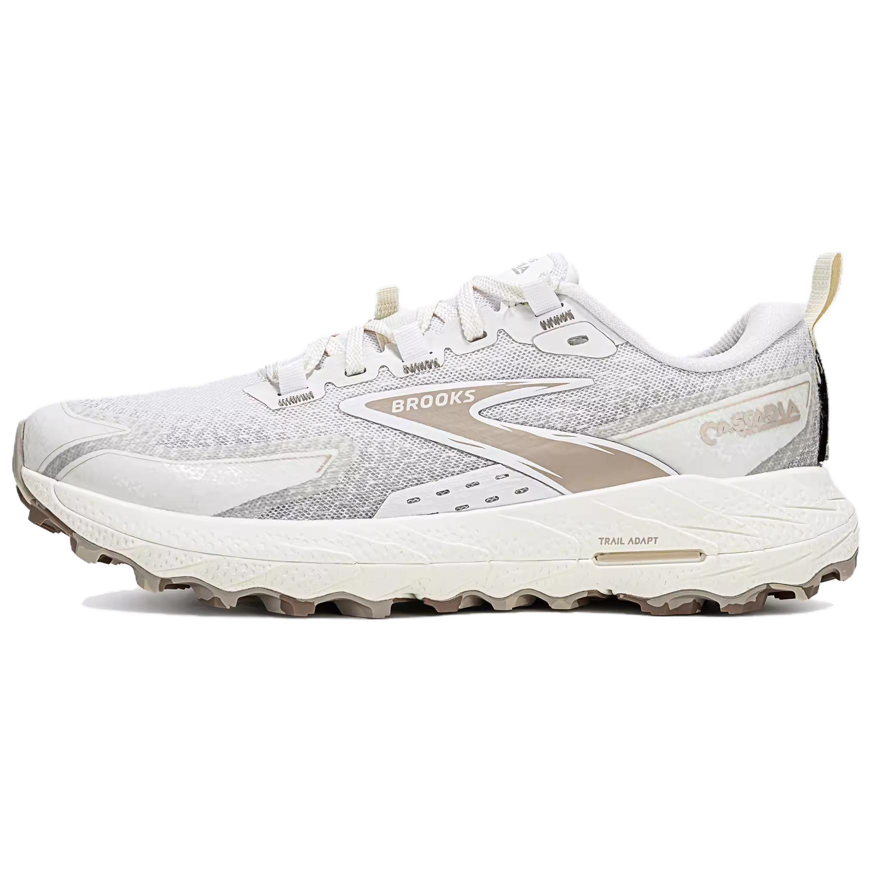 Brooks Cascadia18 Comfortable Slip Resistant Abrasion Resistant Low top Running Shoes Women’s Coconut Milk White
