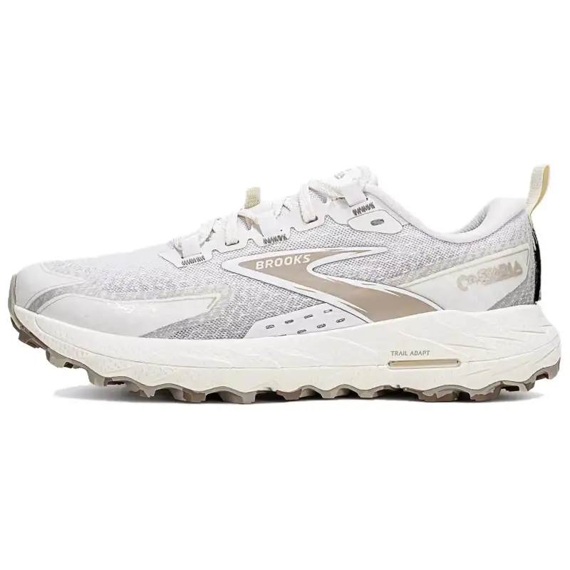 Brooks Cascadia18 Comfortable Low top Running Shoes Women's Coconut Milk White