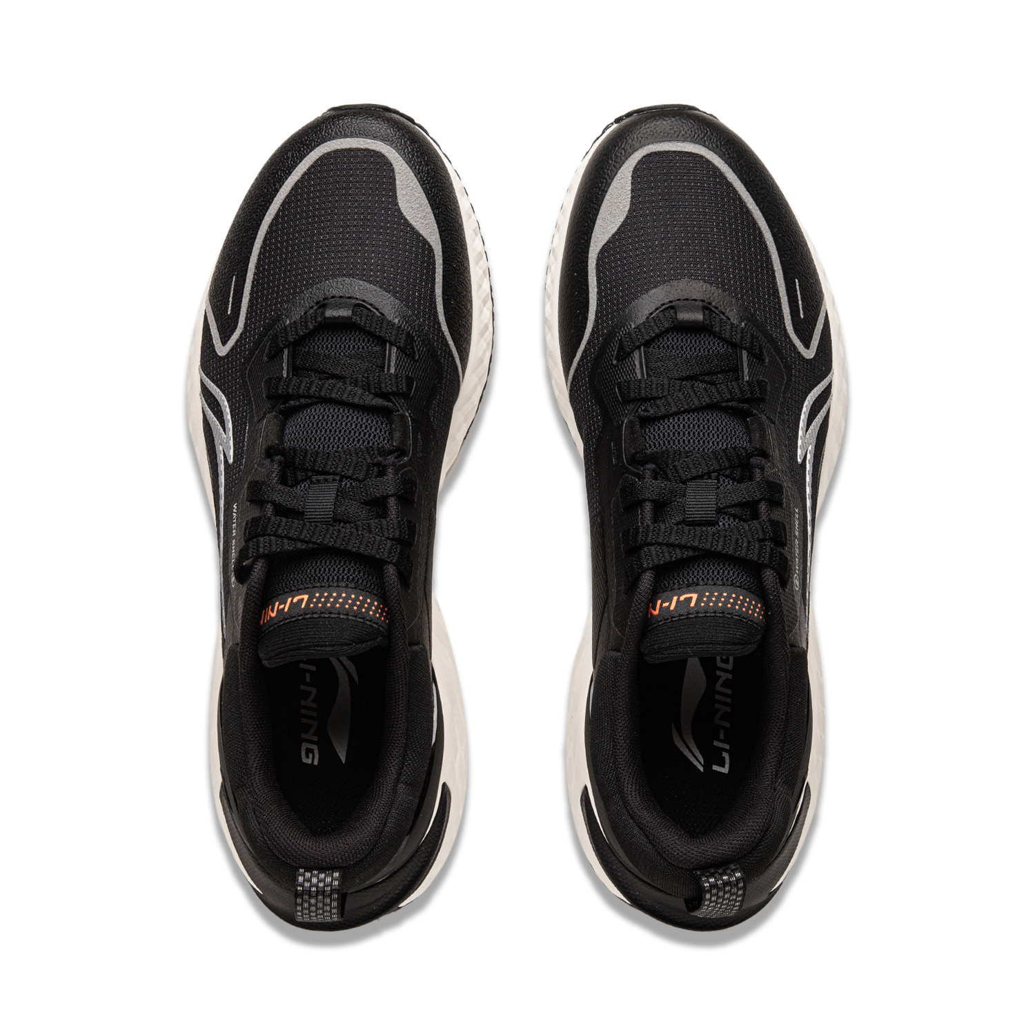 Li Ning Cloud Shield Synthetic Leather Low top Running Shoes Men’s Black White
