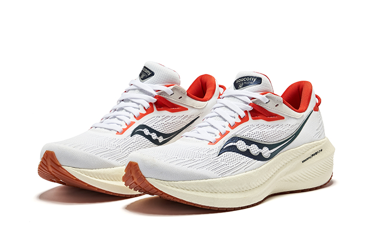 Saucony Triumph Victory 21 Mesh Rebound Low top Running Shoes Women’s White Red