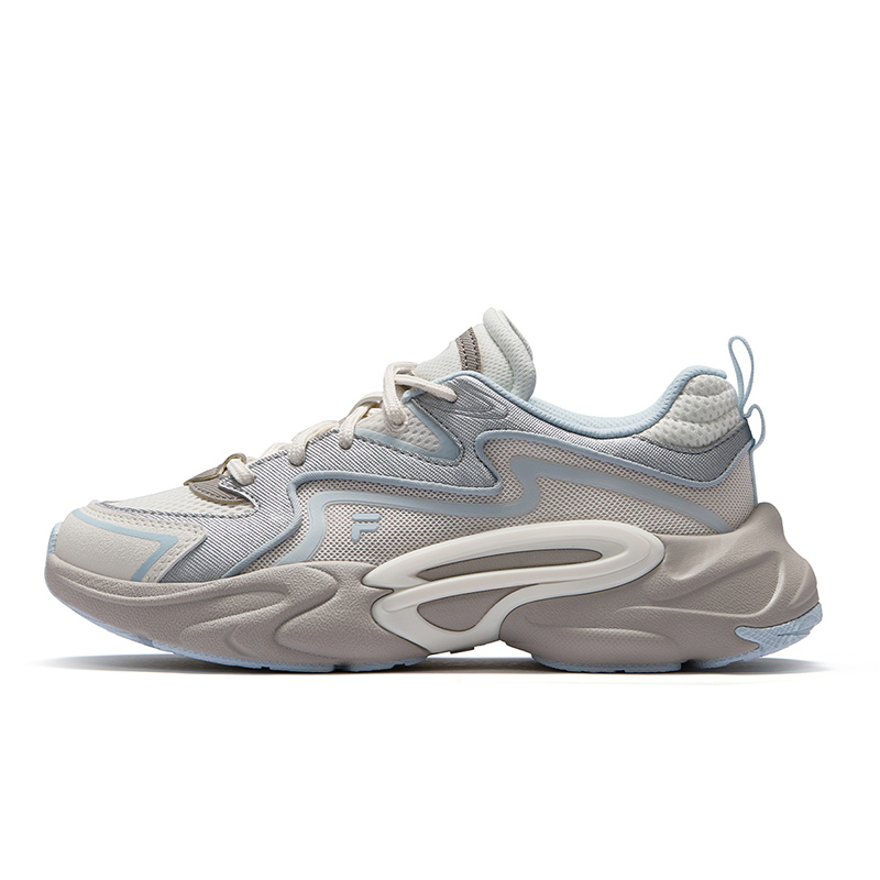 FILA FUSION FORCE DX Versatile Low top Running Shoes Women’s Milk White Blue