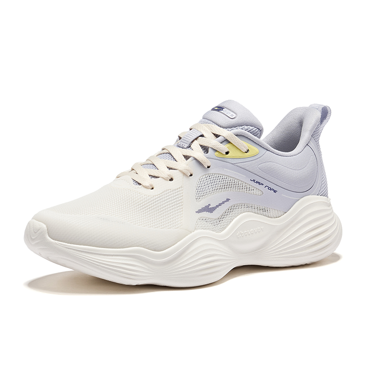 Erke Cushioning Abrasion Resistant Low top Running Shoes Women’s White Purple