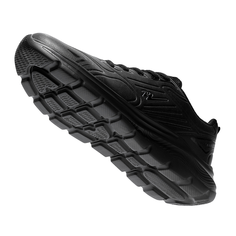Binary Cushioning Lightweight Rebound Cushioning Lightweight Rebound Low top Running Shoes Unisex Black Warrior