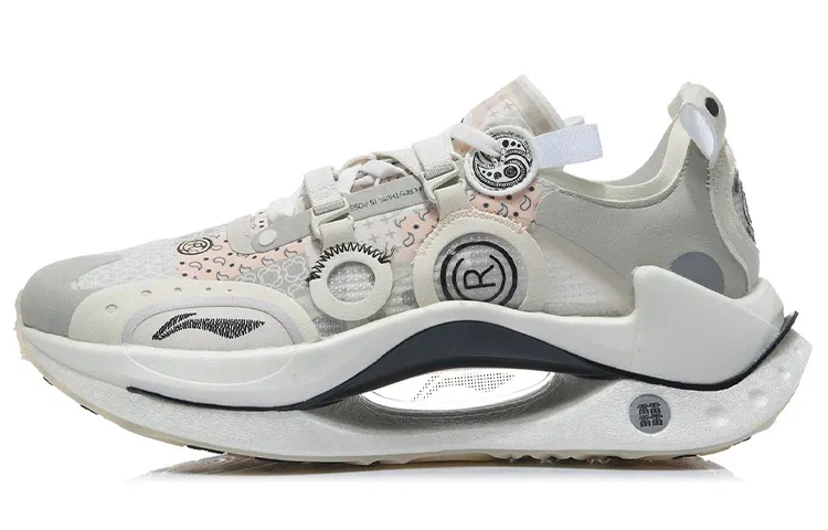Li Ning Shadow CRC Textile, Synthetic Leather Abrasion Resistant Breathable Abrasion Resistant Breathable Low top
