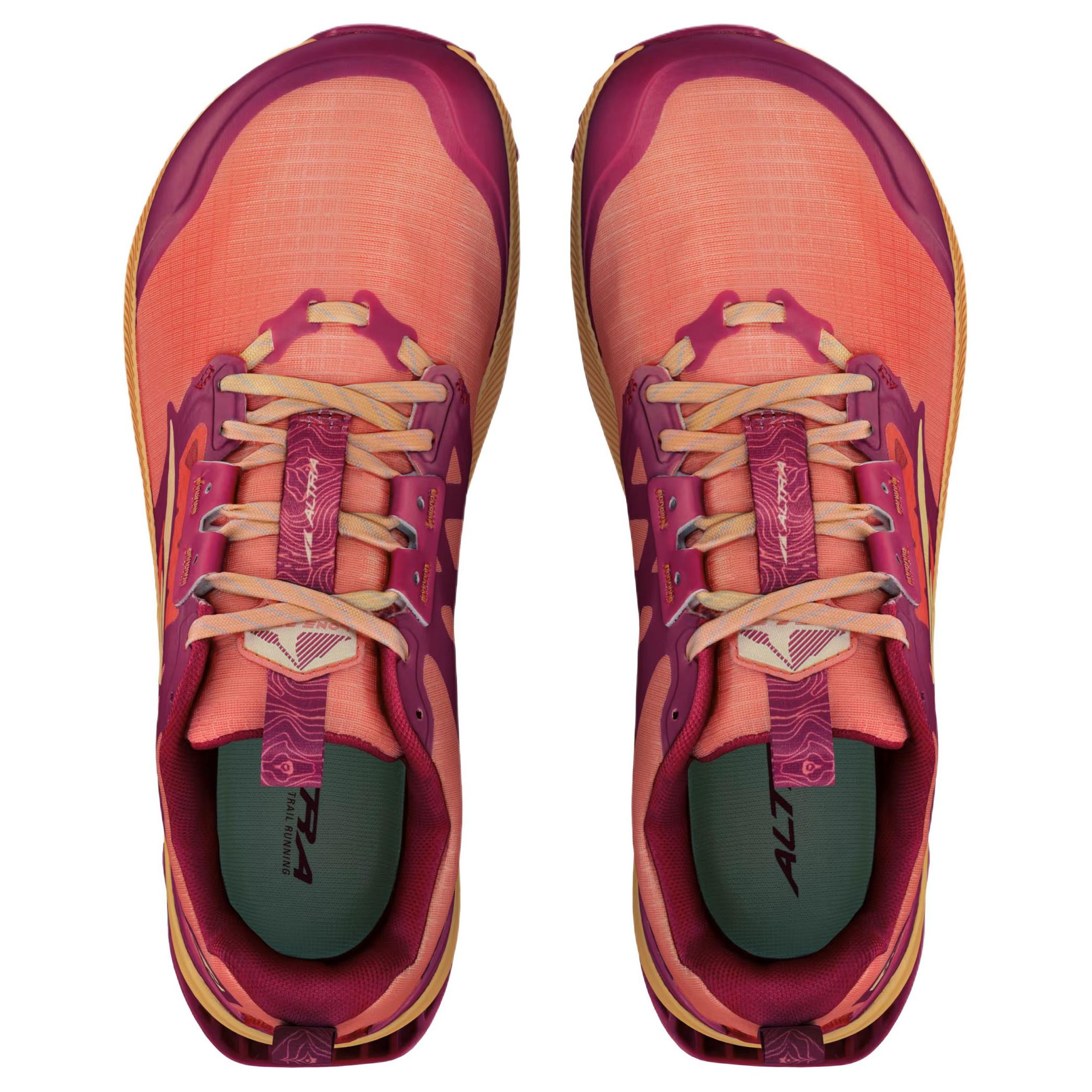 Altra Slip Resistant Abrasion Resistant Low top Running Shoes Women’s Red Orange