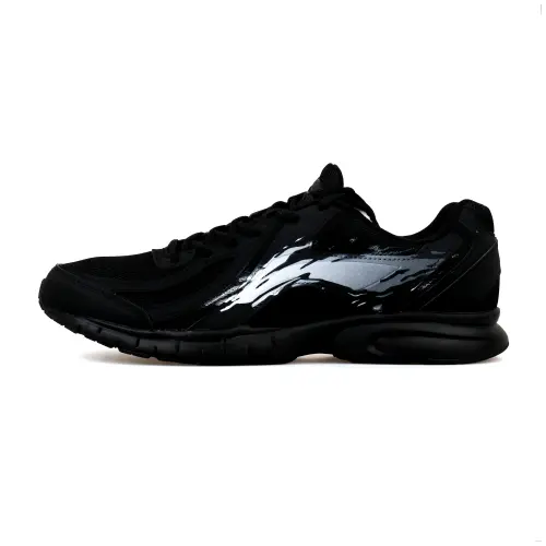 Li Ning Slip Resistant, Abrasion Resistant, Breathable Low top Casual Running Shoes Men's Black