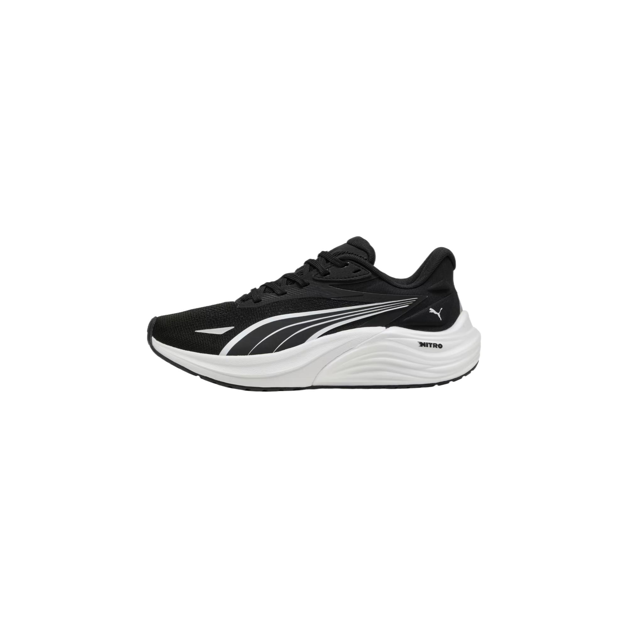 PUMA Electrify Nitro Slip Resistant Abrasion Resistant Low top Running Shoes Women's Black