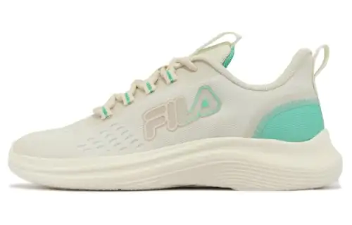 FILA Soft And Comfortable Cushioning, Wear Resistant Low top Running Shoes Women's White Green