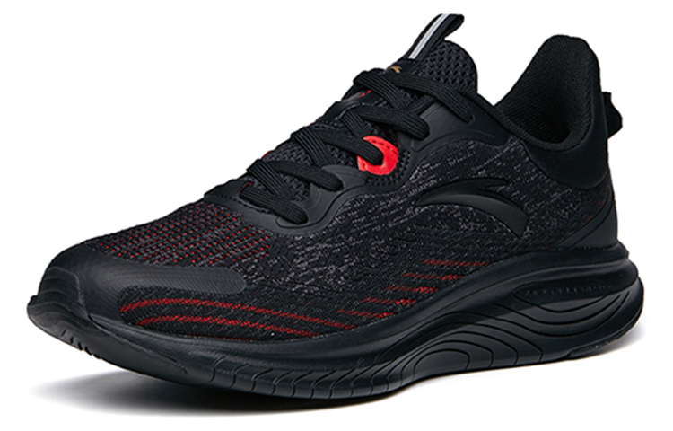 Anta Breathable Low top Running Shoes Men’s Black Red