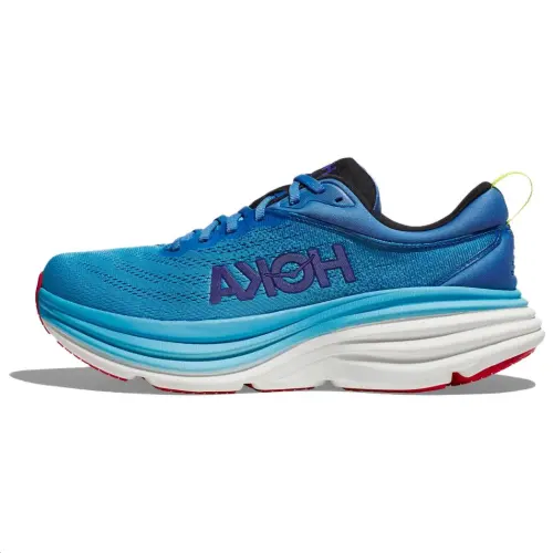 HOKA ONE ONE Bondi 8 Cushioning Slip Resistant Abrasion Resistant Balance Low top Casual Running Shoes Men's Blue