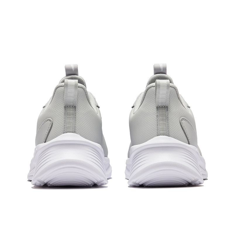 Erke Cushioning Slip Resistant Lightweight Low top Casual Running Shoes Men’s Gray White