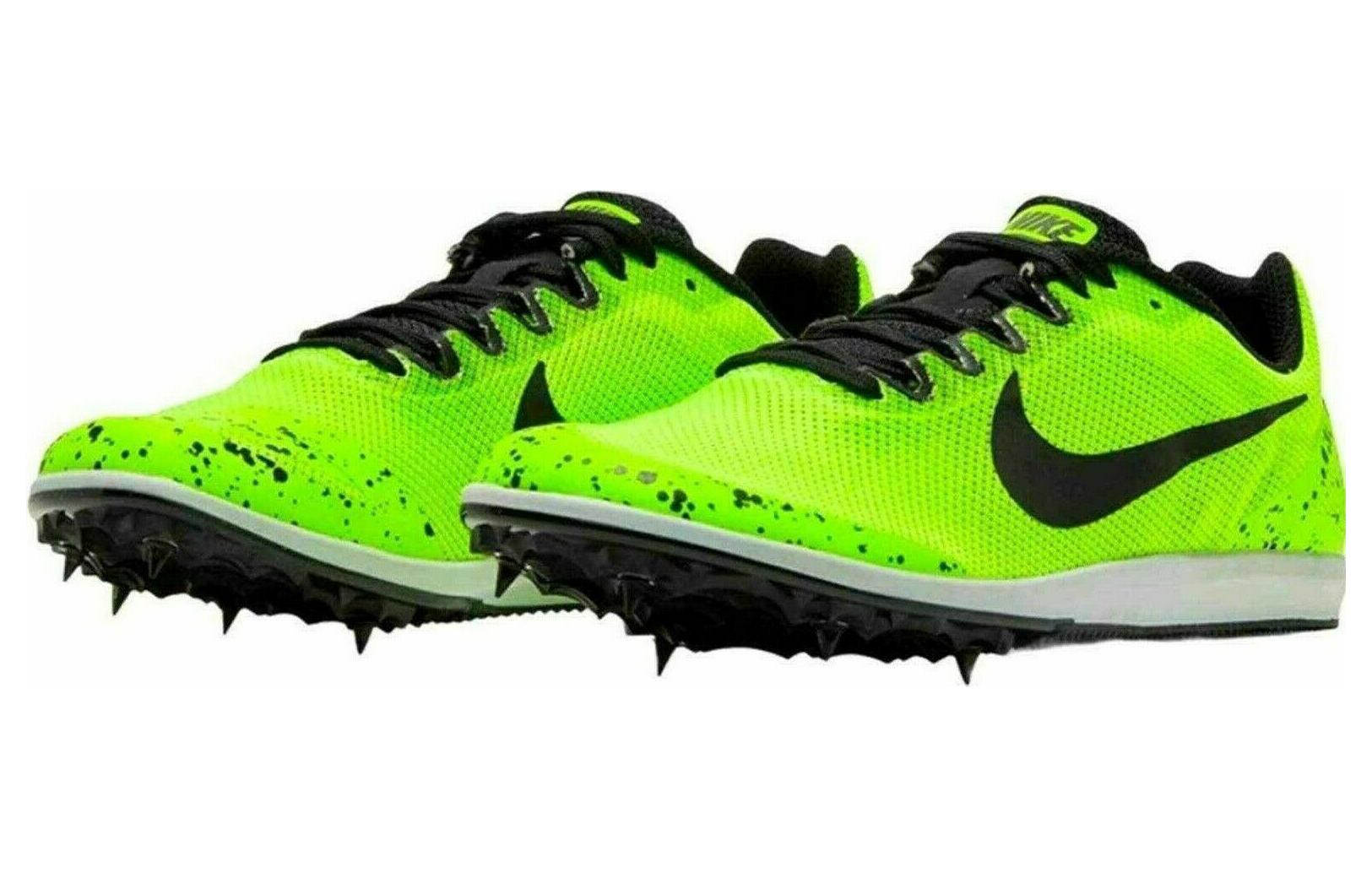 Nike Zoom Rival D 10 Comfortable Cushioning, Wear Resistant Low top Running Shoes Unisex Black Green