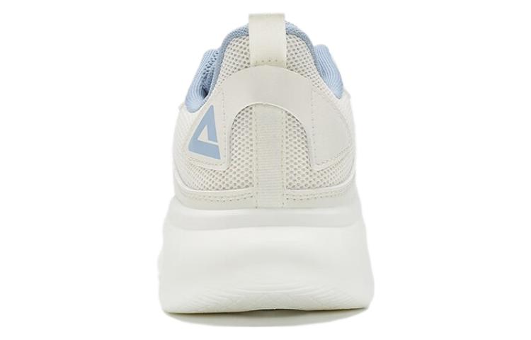 PEAK Textile, Synthetic Leather Cushioning Slip Resistant Abrasion Resistant Low top Running Shoes Men’s White Blue