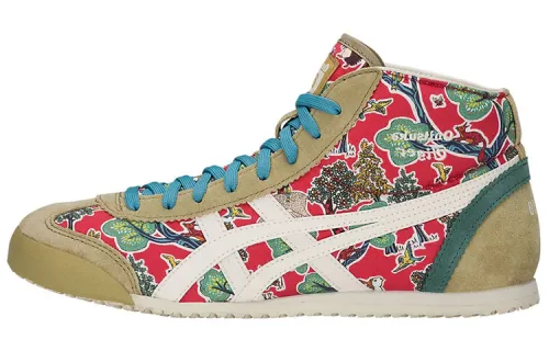 Onitsuka Tiger MEXICO 66 Fabric Abrasion Resistant Slip Resistant Mid top Casual Running Shoes Unisex Multicolor