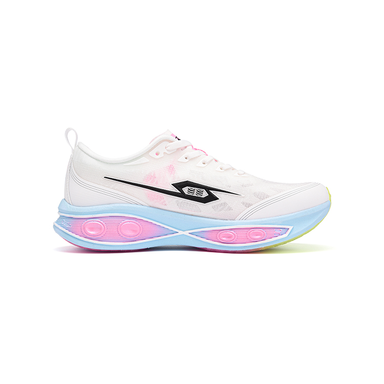 TANSHEZHE x AILIXIERLIANMING Low top Full Length Carbon Plate Running Shoes Unisex White Pink