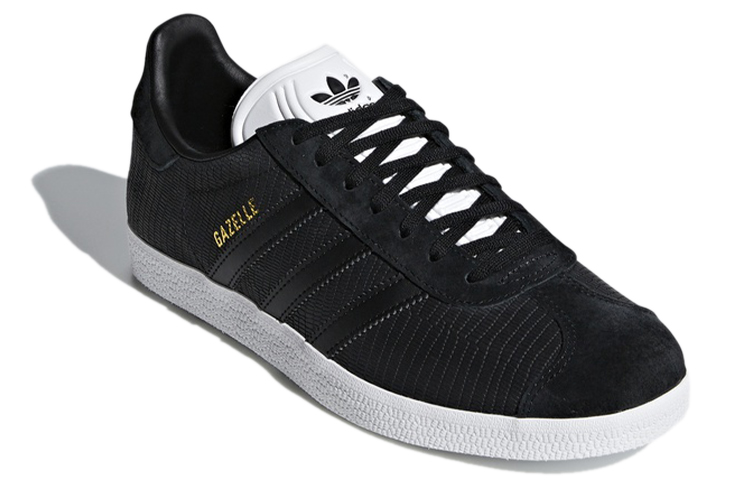Женские кеды adidas originals Gazelle (черно-белые) — фото 3