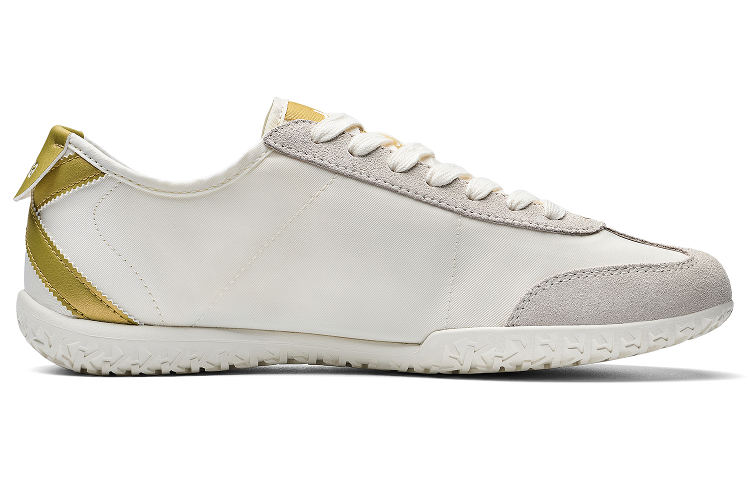 Kappa Slip Resistant Abrasion Resistant Slip Resistant Abrasion Resistant Low top Running Shoes Unisex White Gold