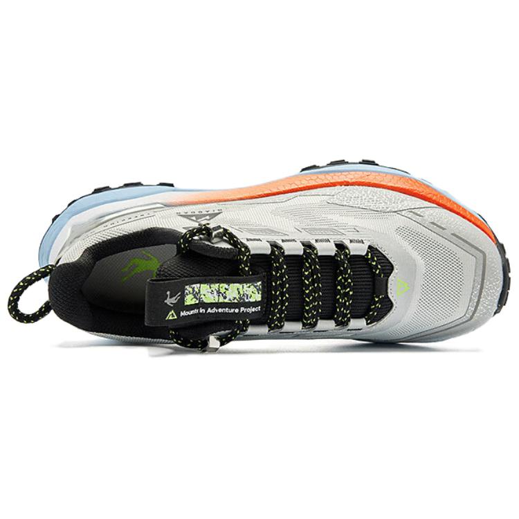 QIAODAN Non slip Lightweight Low top Casual Running Shoes Men’s Gray Silver