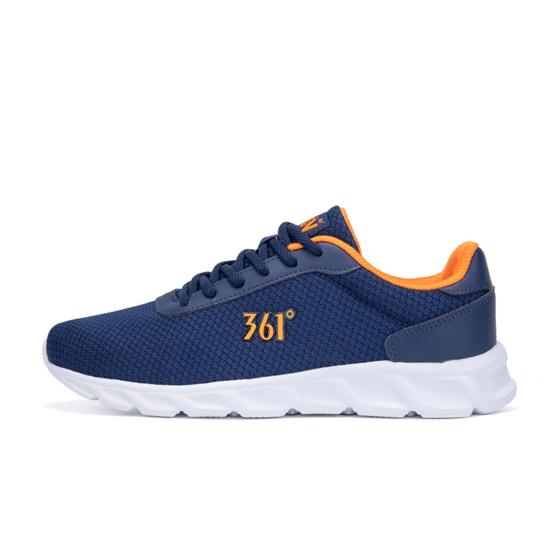361° Cushioning Slip Resistant Breathable Low top Running Shoes Men’s Blue Orange
