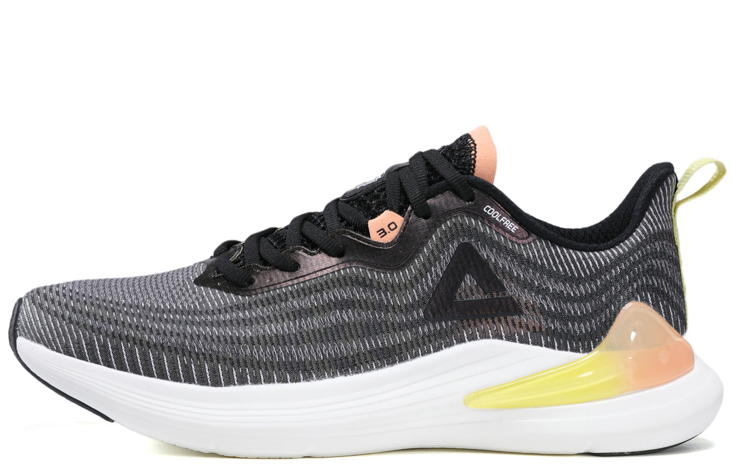 PEAK Rive 003 Mesh Slip Resistant Abrasion Resistant Low top Running Shoes Women’s Black Heather Gray