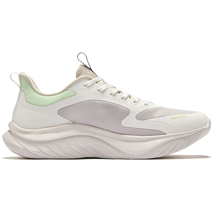 Erke Lingfeng Running Shoes Men’s Low Top Wild Gray Microcrystal White