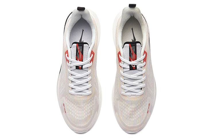 Erke Slip Resistant, Abrasion Resistant, Breathable Low top Running Shoes Men’s White Black