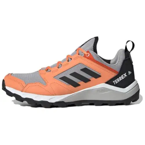 Adidas Terrex Agravic Abrasion Resistant Mesh Breathable Low top Running Shoes Women's Black Orange Gray