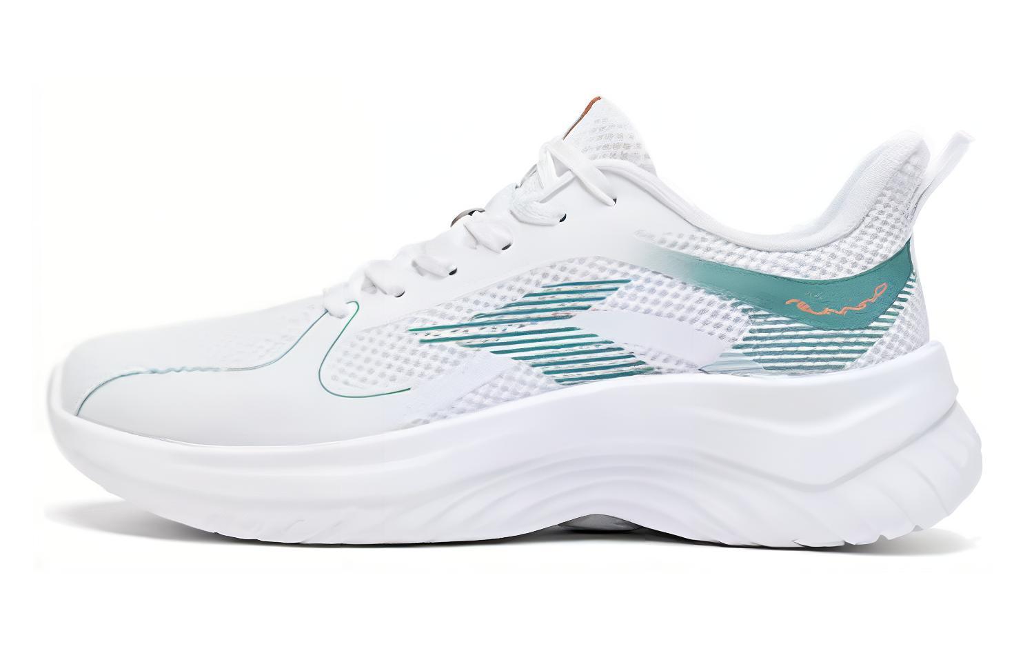 361° Cushioning, Wear Resistant Low top Running Shoes Men’s White Star Cloud Cyan