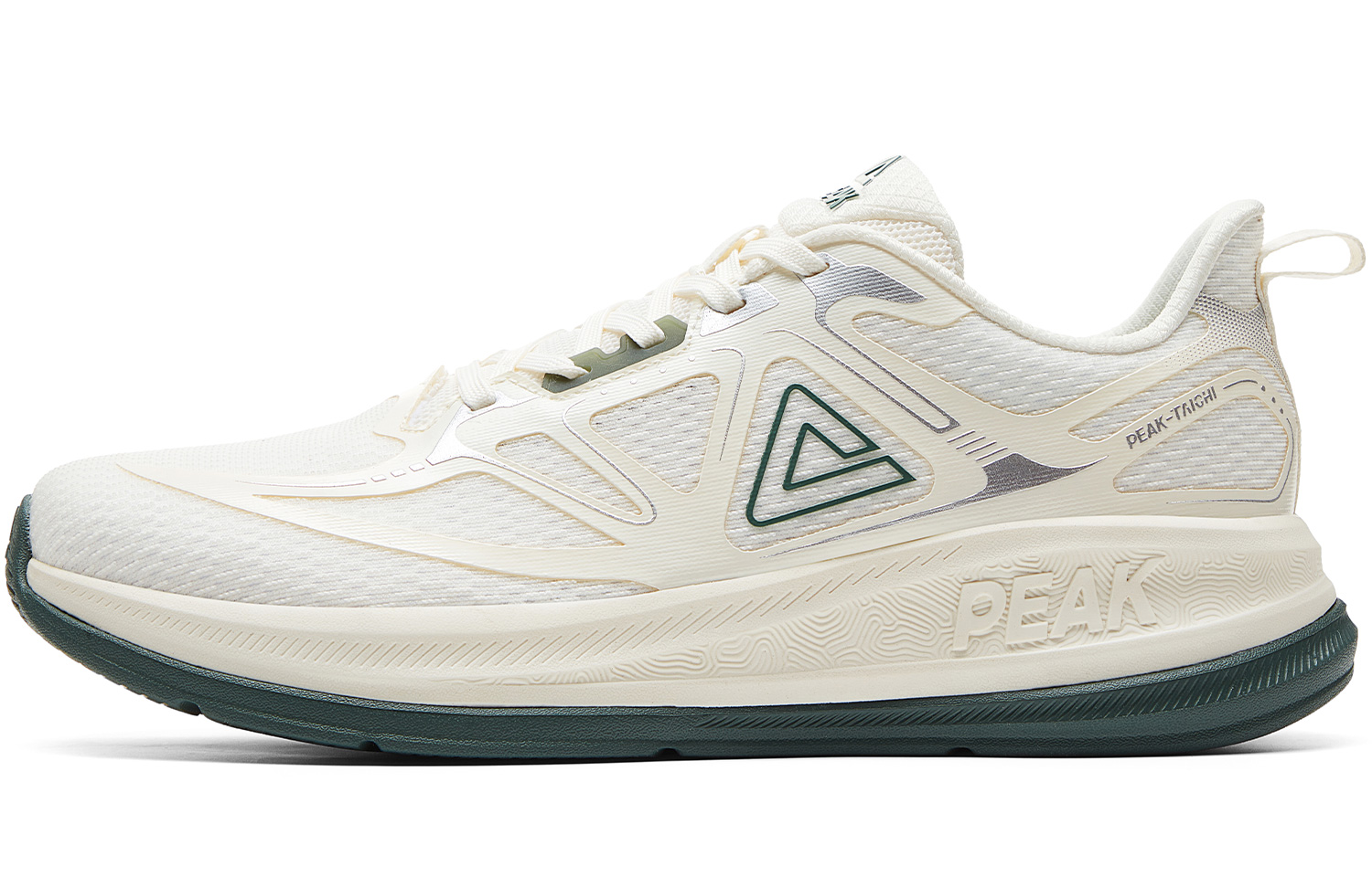 PEAK 24 Hours1.0 Cushioning Breathable Lightweight Rebound Low top Running Shoes Women’s Canvas White