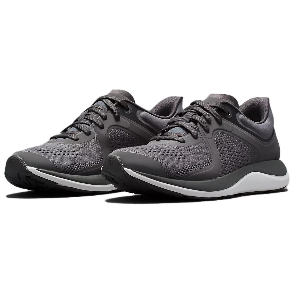 Lululemon Chargefeel Slip Resistant Abrasion Resistant Low top Casual Running Shoes Unisex Gray Black
