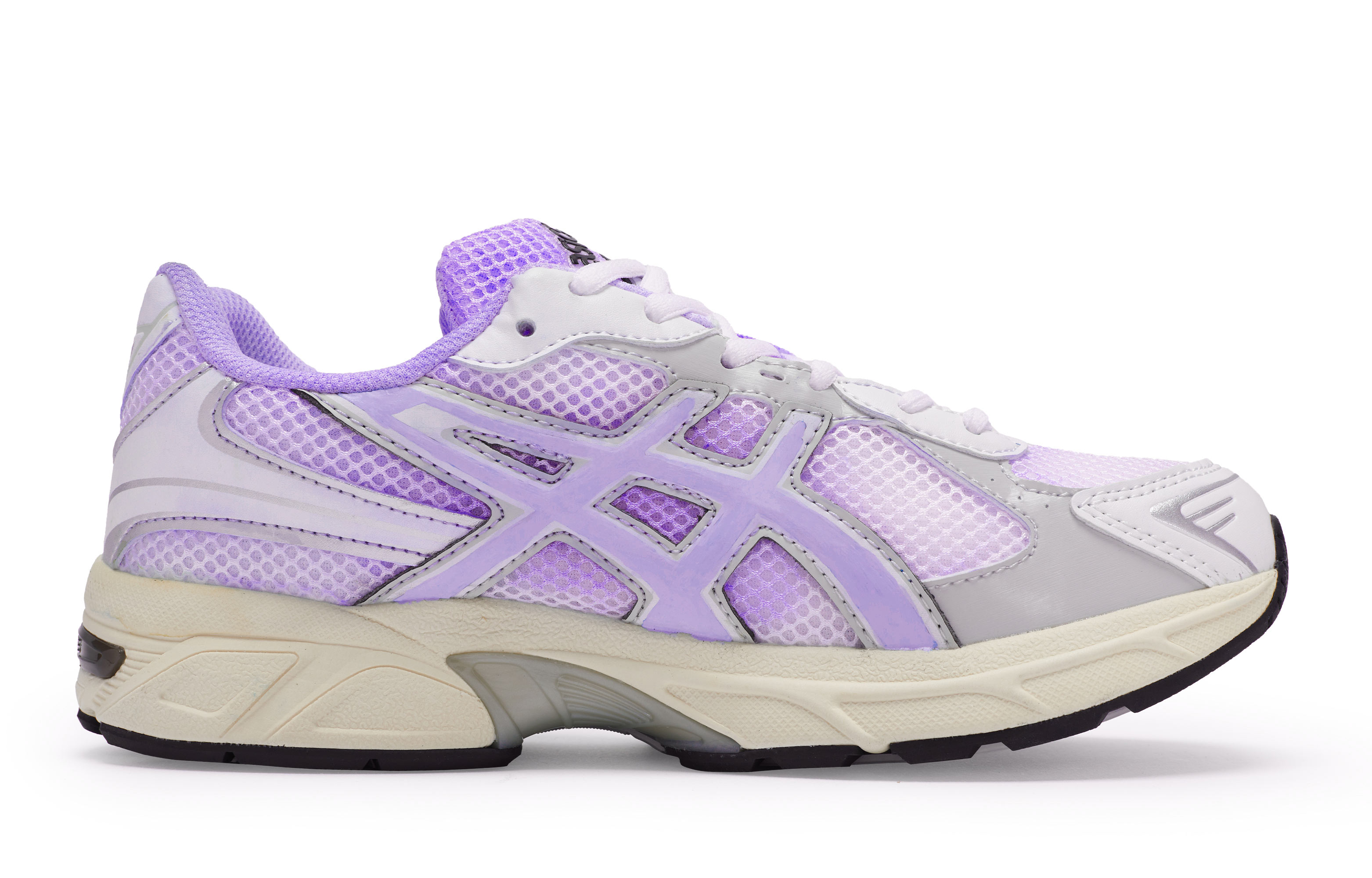 Asics Gel 1130 Cushioning Abrasion Resistant Cushioning, Wear Resistant Low top Running Shoes Unisex Purple Gray