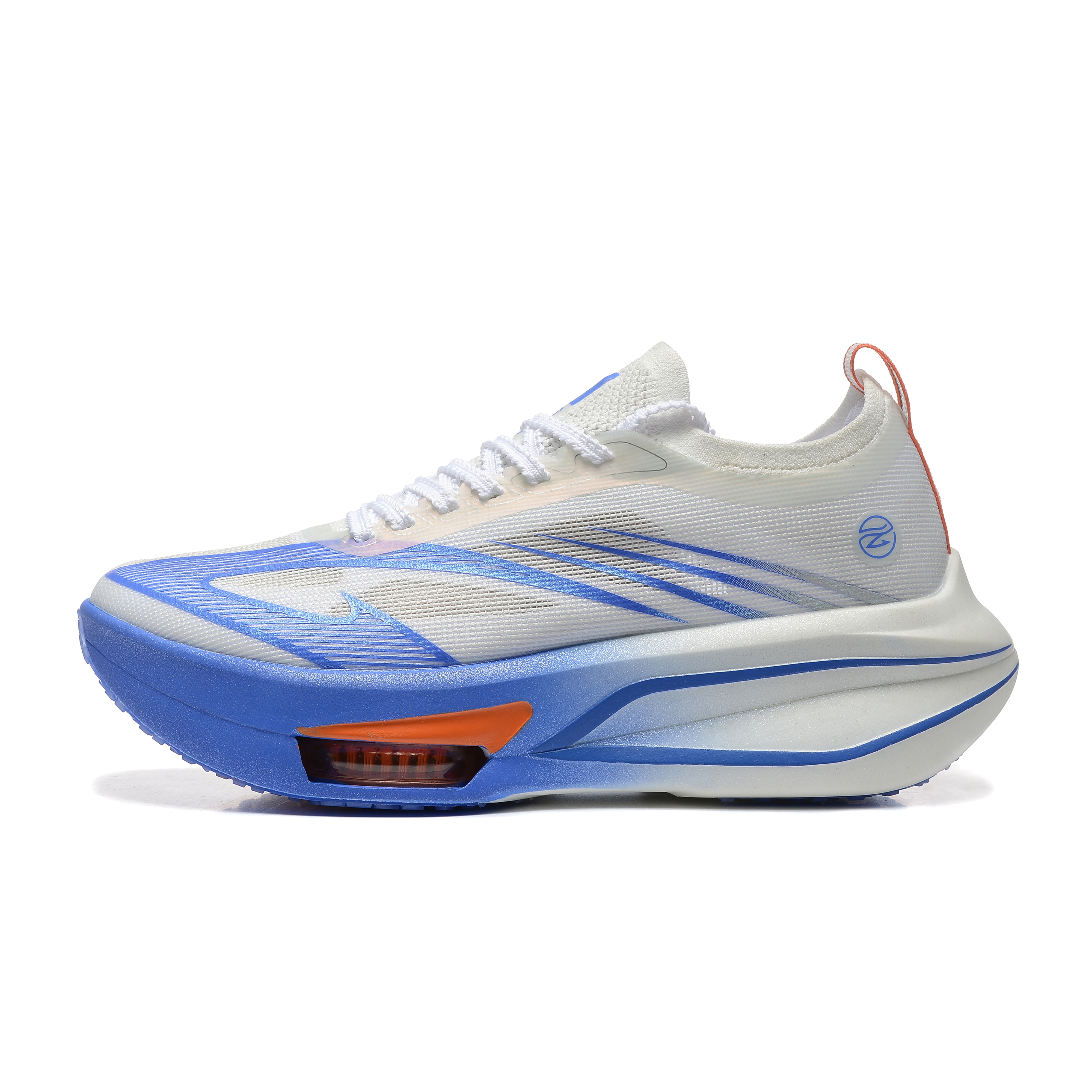 DEERWAY Running Shoes Unisex White Blue Orange