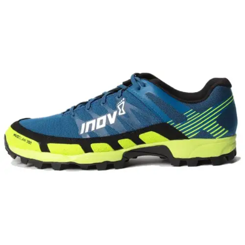 DESCENTE Synthetic Leather Cushioning Slip Resistant Low top Trail Running Shoes Men's Blue
