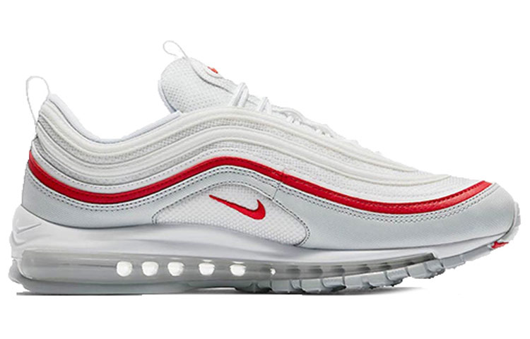 Мужские кроссовки Nike Air Max 97 (бело-красные) — фото 2